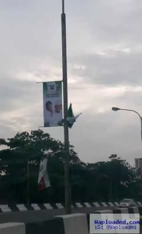 President Buhari 'welcome to Lagos' posters flood Lagos